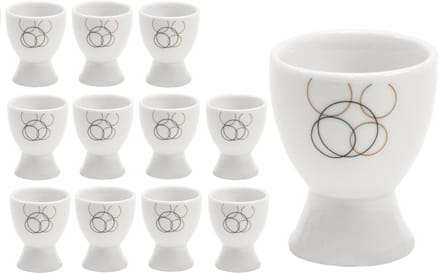 Set van 12 eierdopjes Kijk 4,8cm