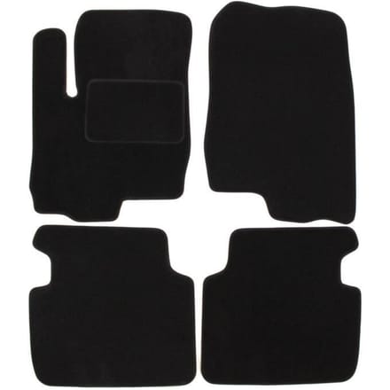 Vloermatten - Mitsubishi - Colt 2002-2012 - Zwart velours - Antislip - Op maat