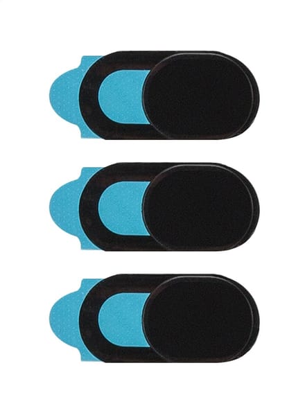 Xccess Webcam Cover Privacy Schuifje - Zwart - 3-Pack (3-Pack)