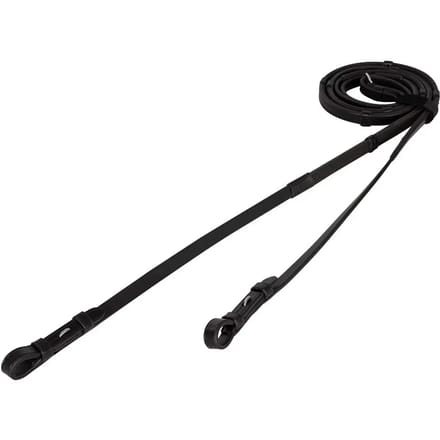 BR Rubberen teugel met stops Shetland Black
