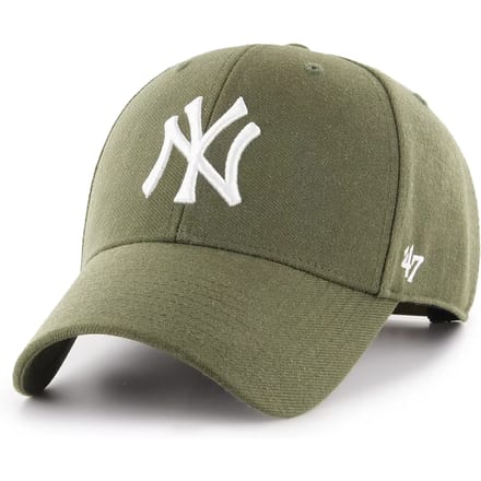 47 - Baseball Cap - MVP - Lifestyle - Unisex - Poly/Wol - New York Yankees - Snapback - Groen - One Size