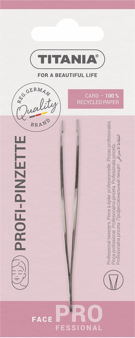 Titania pincet speelgoed educatief RVS recht 9.5cm zilver.