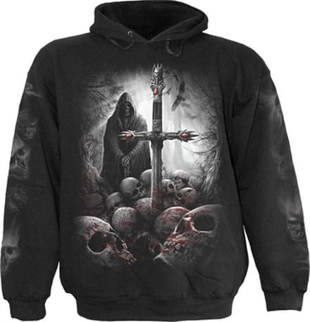 Spiral Hoodie/trui -S- SOUL SEARCHER Zwart