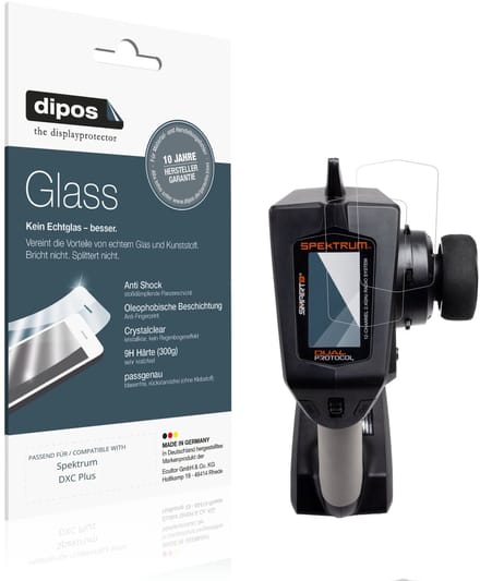 dipos – 2x Pantserfolie geschikt voor Spektrum DXC Plus | 9H Screenprotector