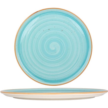 Bonna Pizzabord - Aqua - Porselein - 32 cm - set van 2