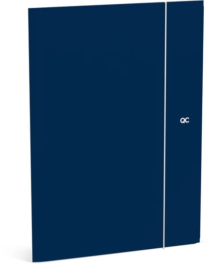 QC COLOUR Elastomap A4 - marineblauw