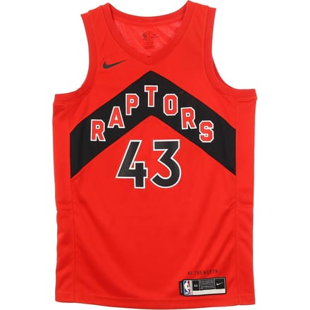 Basketbaltanktop voor heren Nba Swingman Jersey Icon Edition 2020 nr. 43 Pascal Siakam Torrap University rood