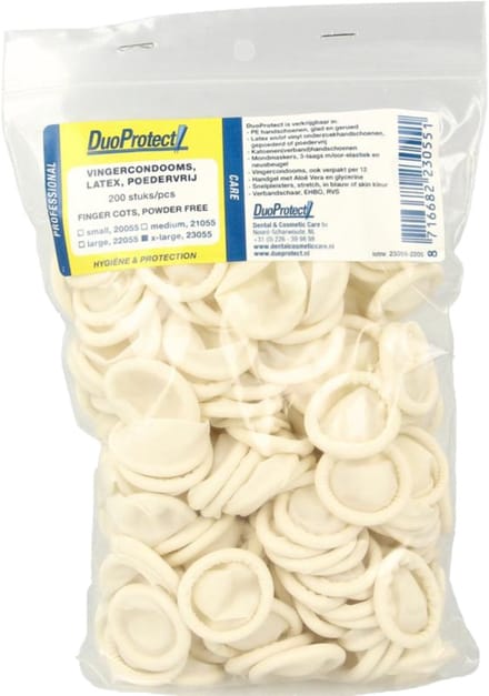 DuoProtect vingercondooms 200st Maat XL
