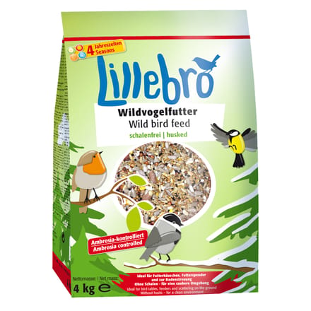 12kg (3x4kg) Schaalvrij Lillebro Wildvogelvoer