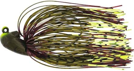 Westin Slide-Up Rubber Jig Tungsten Green Pumpkin/ Chartreuse haakmaat 3/0 11gr