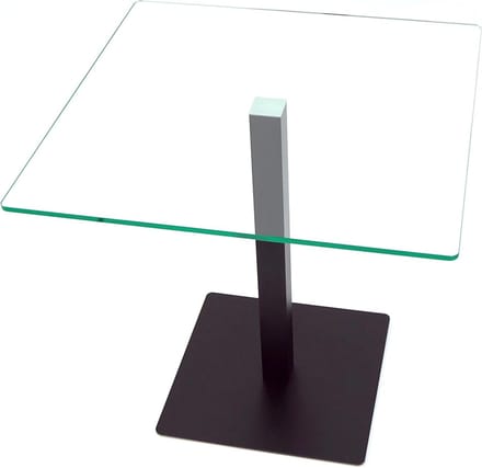 Bijzettafel Jonathan in mat zwart, 50 x 50 cm, hoogte 80 cm