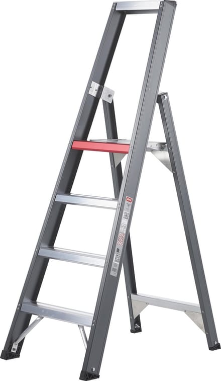 Altrex Falco 4 treeds - Enkel oploopbare industrietrap - Werkhoogte 2.95m - Opberghoogte 1.69m