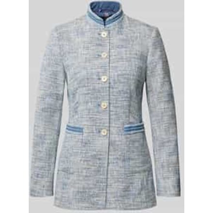 Blazer met staande kraag en opgestikte steekzakken