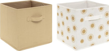 Atmosphera Kids Soleil opbergers - Set van 2 - 29x29x29cm - Multi