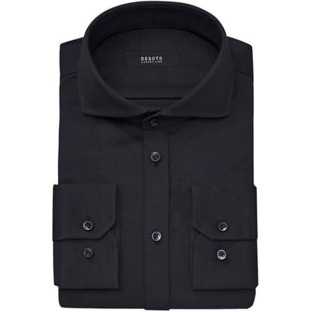 Desoto Luxury Overhemd Uni Luxury Jersey Zwart / male