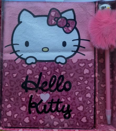 Hello Kitty - Notitieboekje - Pompom pen