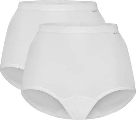 Ten Cate Basics organic cotton stretch high waist wit 2-pack voor Dames | Maat M