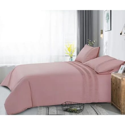 Dreamhouse Dekbedovertrek Bali Roze - Eenpersoons 140 x 200/220 cm + 1 kussensloop