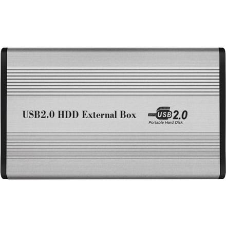 USB2.0 naar IDE harde schijfbehuizing 2,5  IDE HDD-behuizing Draagbare harde schijfbox zilver