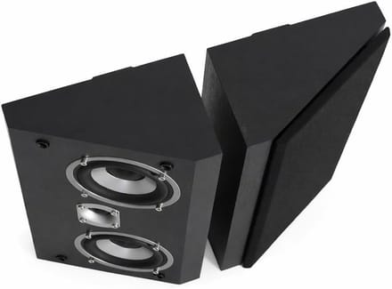 Dynavoice Magic FX-4 Black – Surround Speakers Home Cinema (Pair), Wall Speakers/Ceiling Speakers, Dolby Atmos compatible.