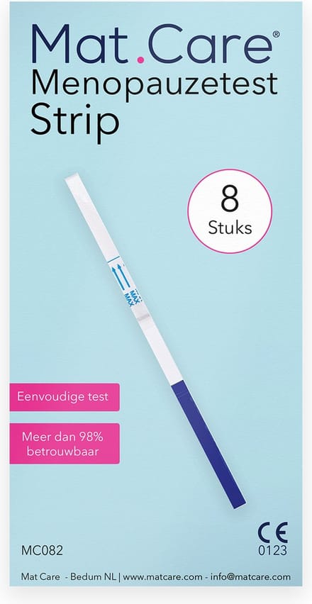 Mat Care Menopauzetest Strip - vruchtbaarheidstest vrouw - 8 stuks