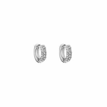 Bijoutheek Oorringen Zirkonia Stenen Silver
