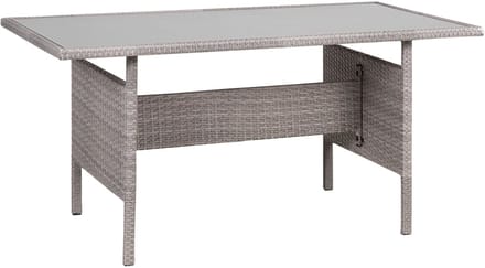 VITERBO - Tuintafel - Lichtgrijs - Rotan