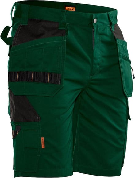 Jobman Practical 2722 Korte Werkbroek Holsterpockets - Mannen - Bosgroen/Zwart - 60