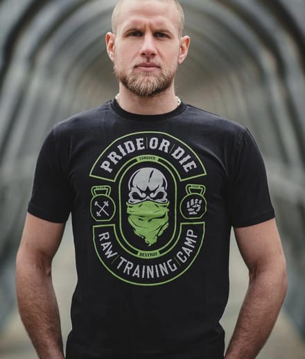 Pride or Die T Shirt Raw Training Camp V2 Zwart - M