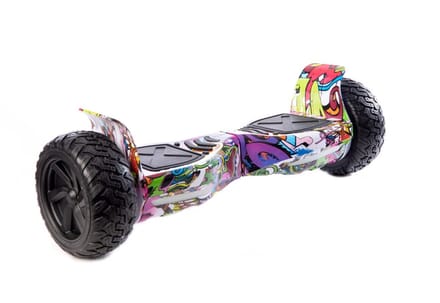 Altrado - Hoverboard – Purple Multi Colour – 8.5 inch Off-Road - 15 km/h - 10km bereik - Bluetooth speaker - Oxboard - Hoverboards