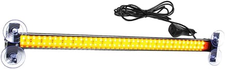 LED Strobe Warning Light - Car Emergency Grill Warning Lamp - 80LED Strobe Flashing Warning Lamp - Fog Marker Light Bar Amber/White
