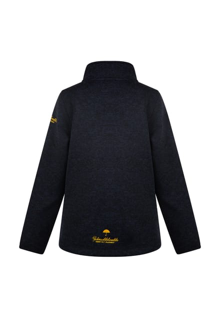 Schmuddelwedda Gebreide fleece jas Meisje marine gem