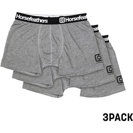 Horsefeathers Dynasty 3pack Boxershorts (heide Grijs) - S