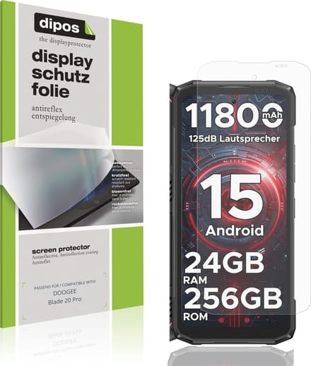 dipos – 4x Matte Beschermfolie geschikt voor DOOGEE Blade 20 Pro | Krasbestendige & antireflecterende Screenprotector Ultra-Thin