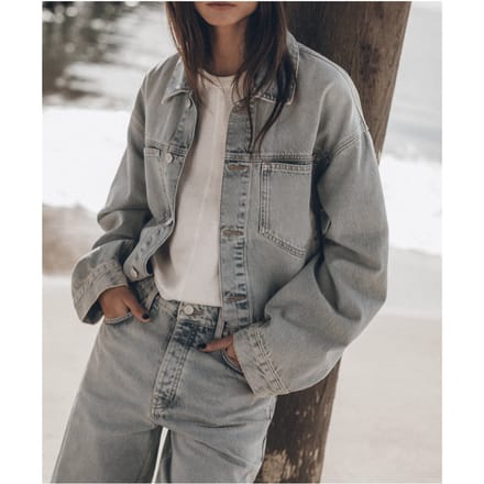 Mikuta The Blue Loose Denim Jacket Größe: S | Jeansjacken Outlet | Damen | Blau