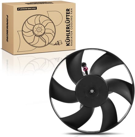 Frankberg 1x Motorradiateur Enkele ventilator