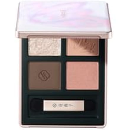 Florasis - Butterfly Glitter Quad Eyeshadow Palette - 2 Types 02 Peach Haze - 3.3g