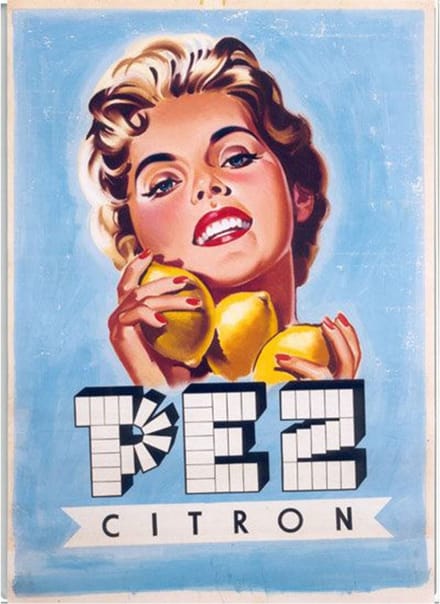 Metalen Bord 20 x 30 cm Pez Citron