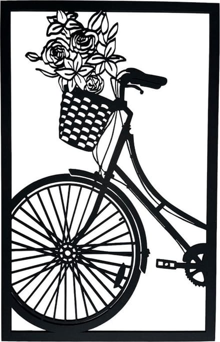 Wandpaneel Bicycle - MDF - 80cm - Wanddecoratie van hout