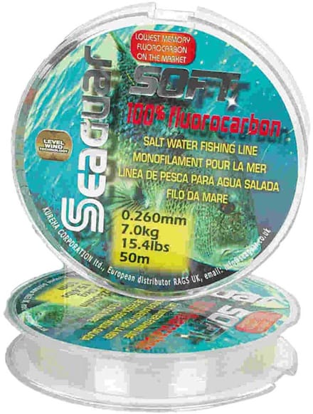 Colmic Seaguar Soft Flurocarbon 50 M Transparant 0.185 mm