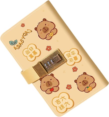 Spaarboek Organizer - Geld Planner - Geld Beheren - Met Cijferslot - 100 Enveloppen - Capybara