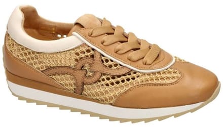 Softwaves -Dames - camel - sneakers - maat 39