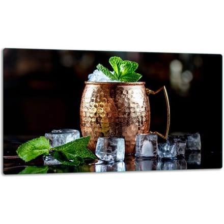 TMK ArtDeko - Snijplank - Zwart Glas - 52x30 cm