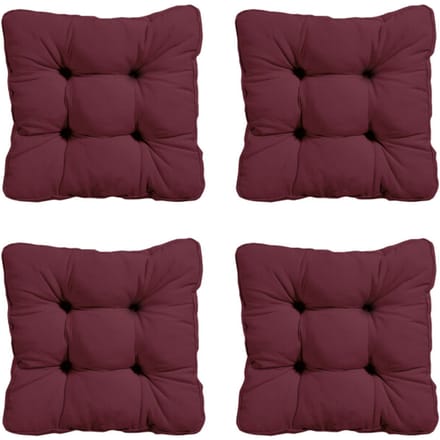 Madison zitkussen florance panama bordeaux ca. 47x47 cm set van 4