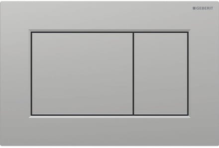 Geberit Sigma01 bedieningsplaat - 2-toets spoeling - vierkant - mat chroom gelakt