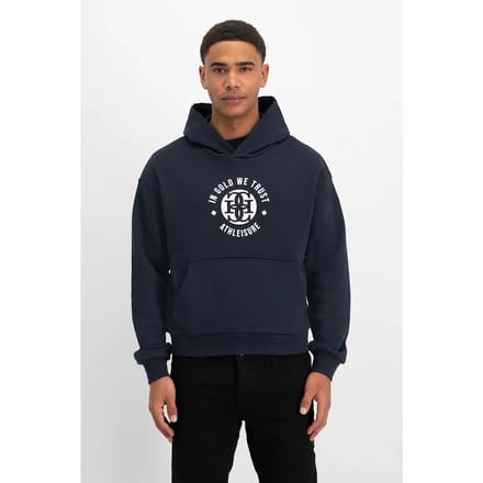 In Gold We Trust Unisex The Basket Navy Größe: M | Kaputzenpullis Outlet | Unisex | Blau