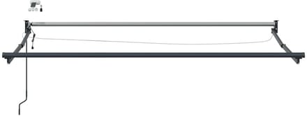 vidaXL - Elektrisch - Uitschuifbare - Zonneluifel - Multikleur - 3,5 - x - 2 - m