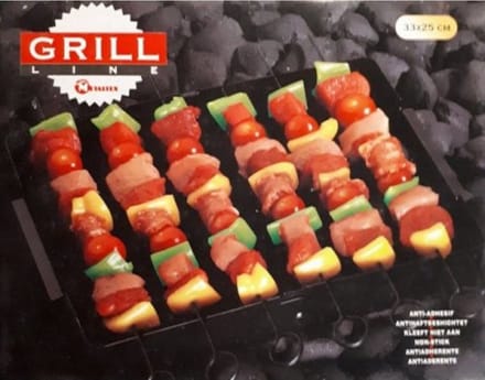 Metaltex barbecue Shishkebap antikleef 33x25cm