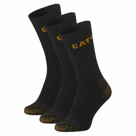 CAT Premium Werksokken Caterpillar Zwart - 3 paar - Maat 39-42