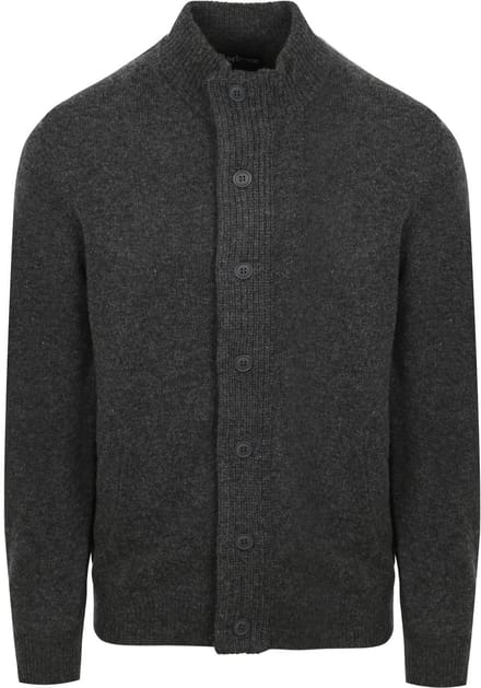 Barbour Zip Vest Lamswol Patch Antraciet - Maat M - Heren - Outdoor